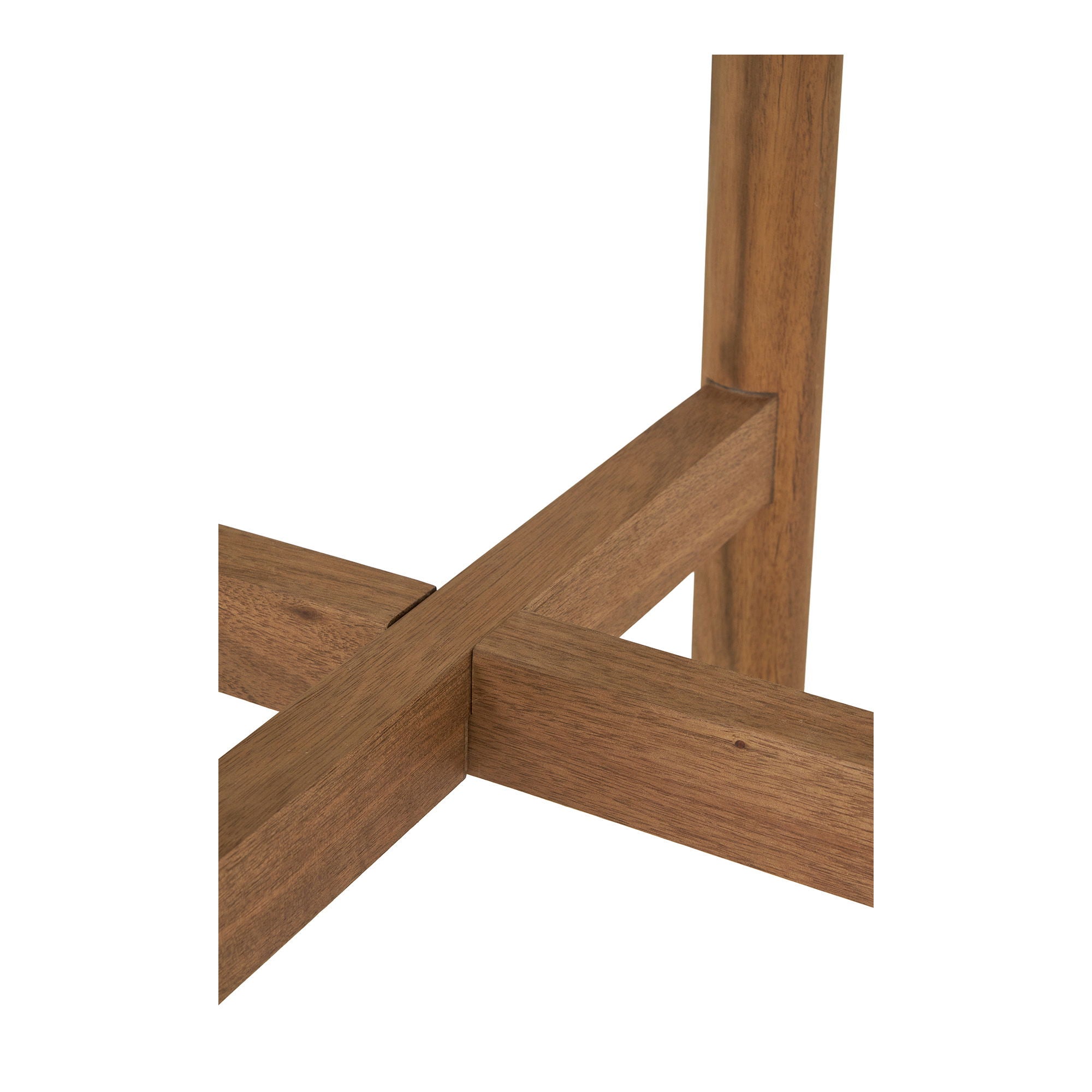 Terracina Beistelltisch – Akazienholz & Terrazzo, natur, Ø37×46 cm